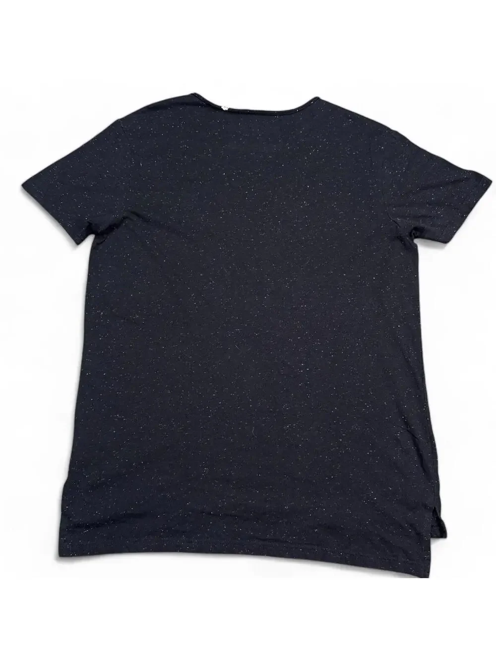 GUESS Tee Shirt Mens Size Medium Black Dotted Speck Crew Neck Short Sleeve - Picture 2 of 12
